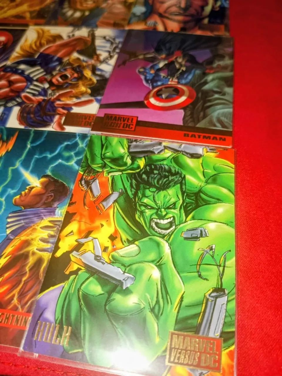 32  Cartas DC Versus Marvel & Cartas Marvel Versus DC (1995) PROMOÇÃO - Foto 5
