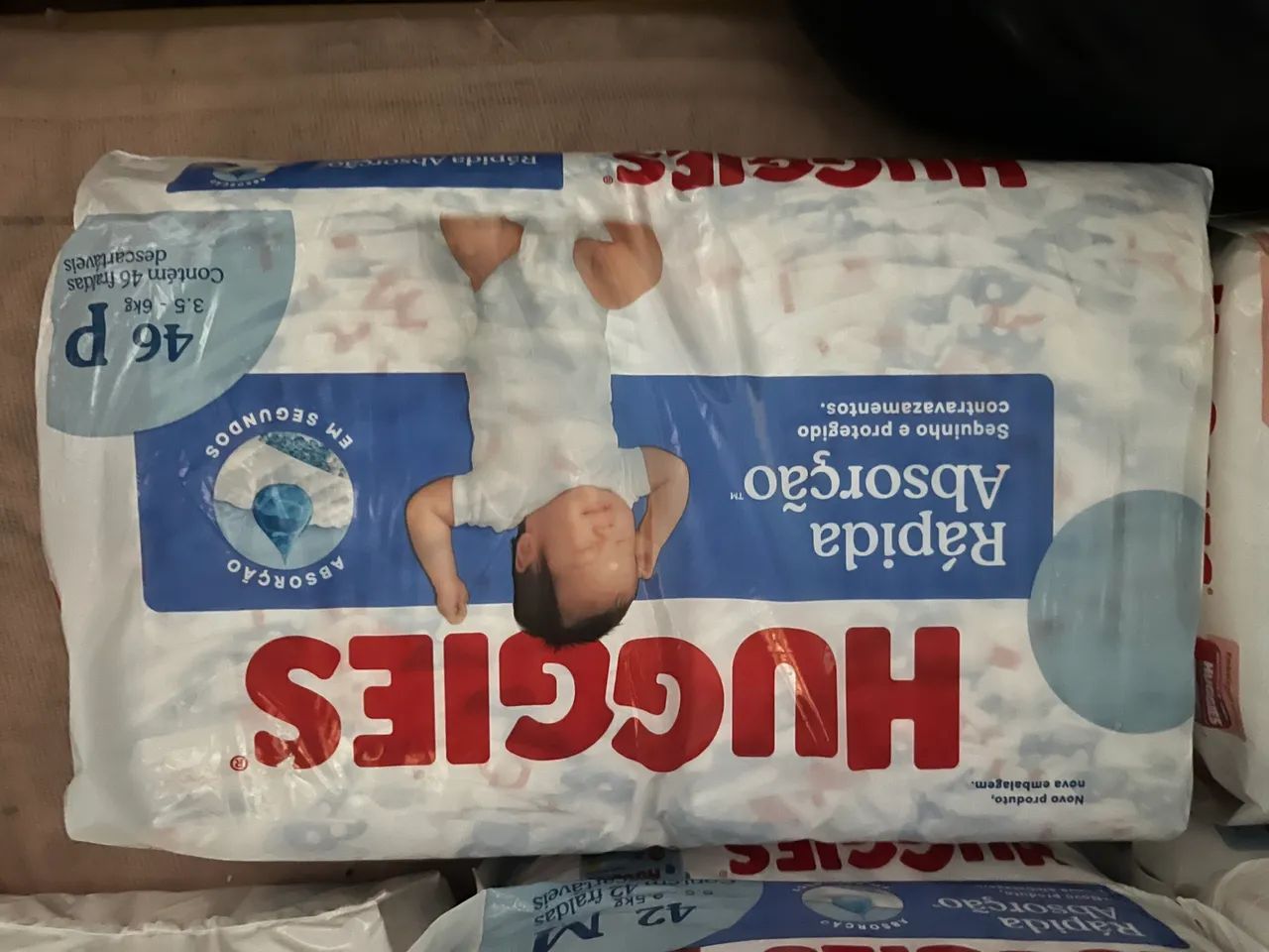 Huggies Rápida Absorção - P - 46 fraldas
