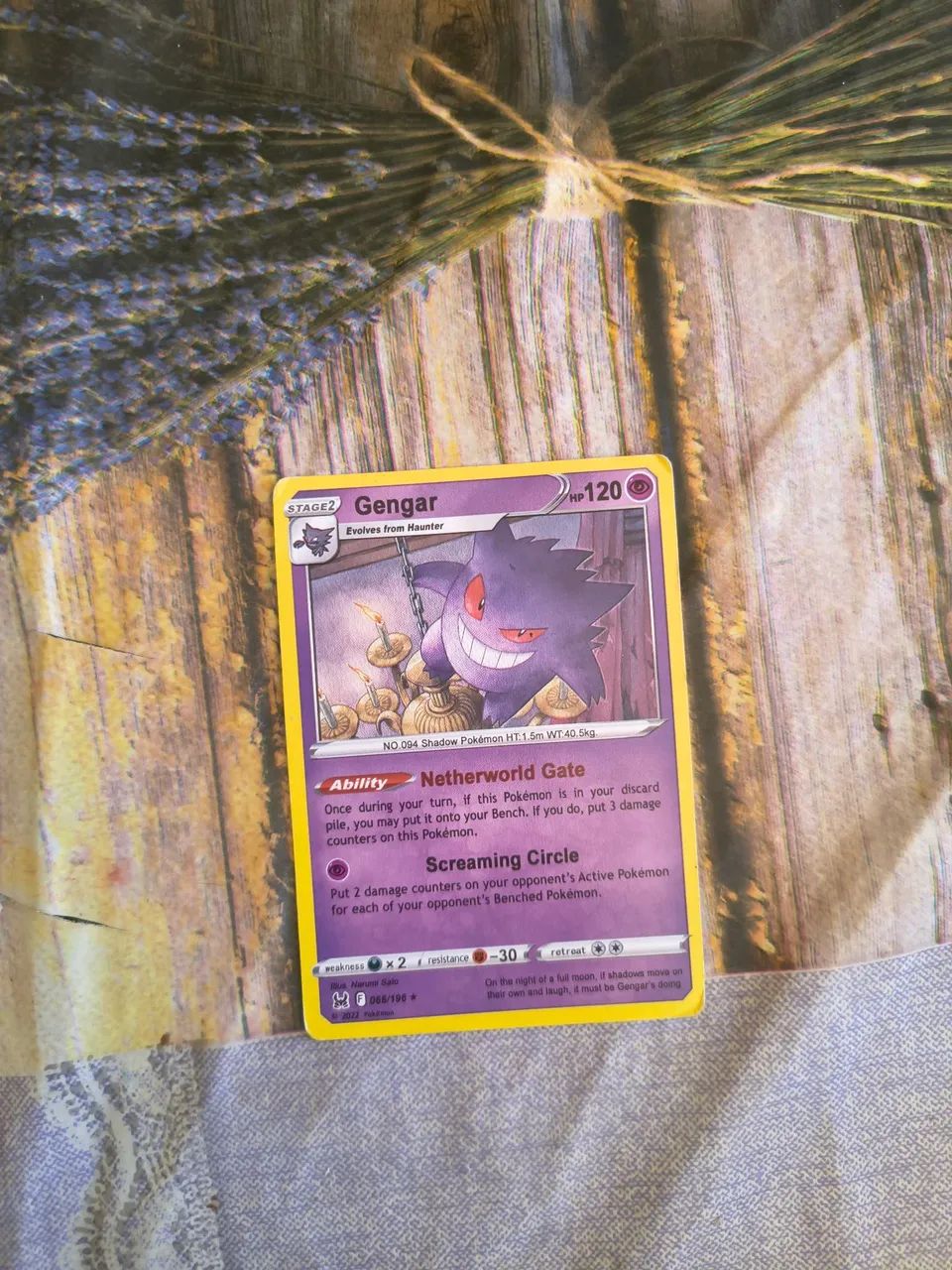 Carta Pokémon gengar original