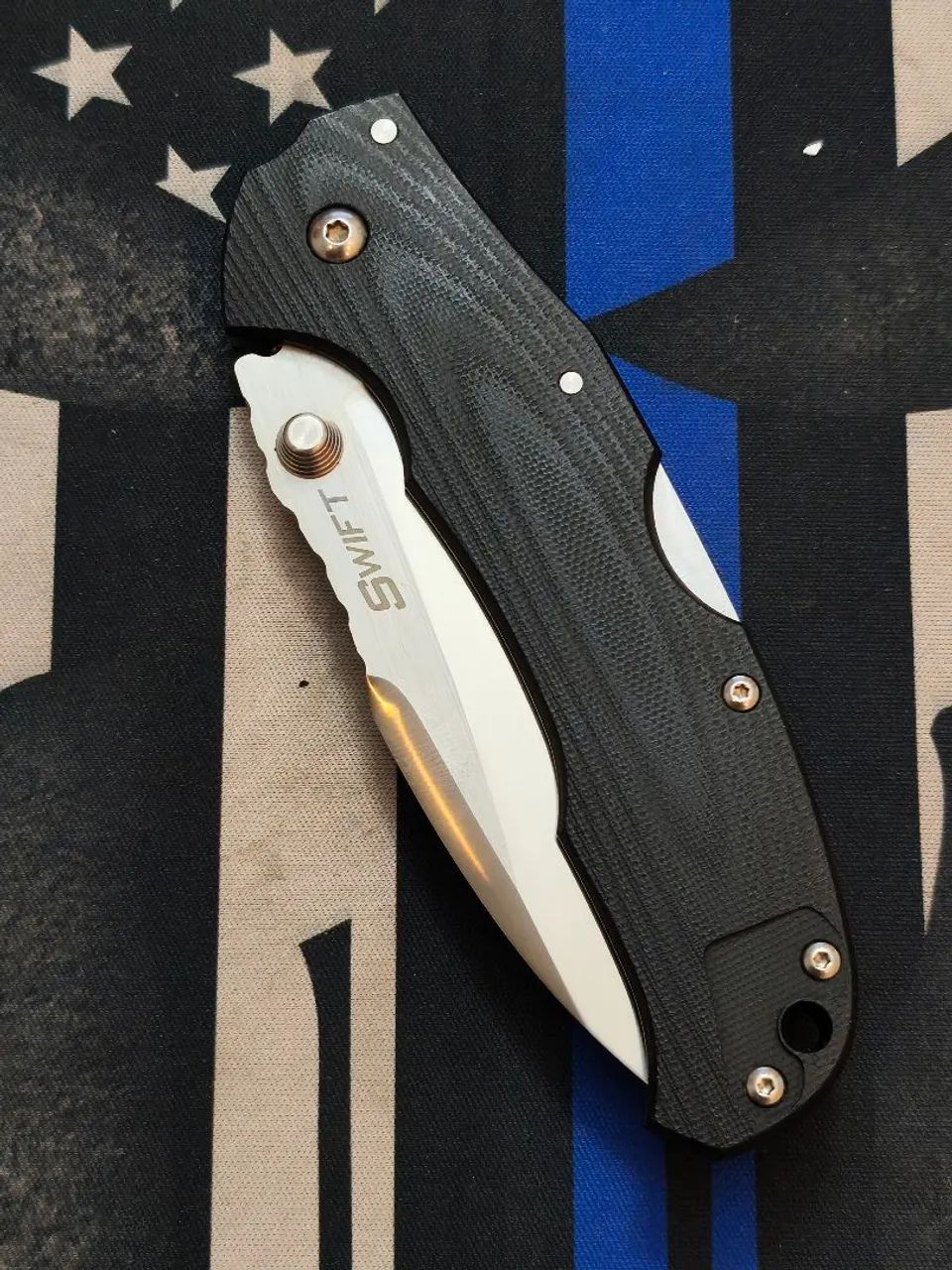 COLD Steel SWIFT I #CS22A DROP POINT Plain Edge Assisted OPEN CTS-XHP G10 Handles  - Foto 5