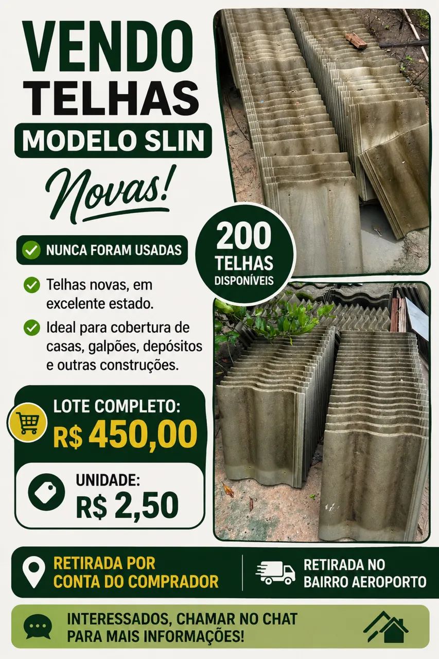 Telhas de cimento