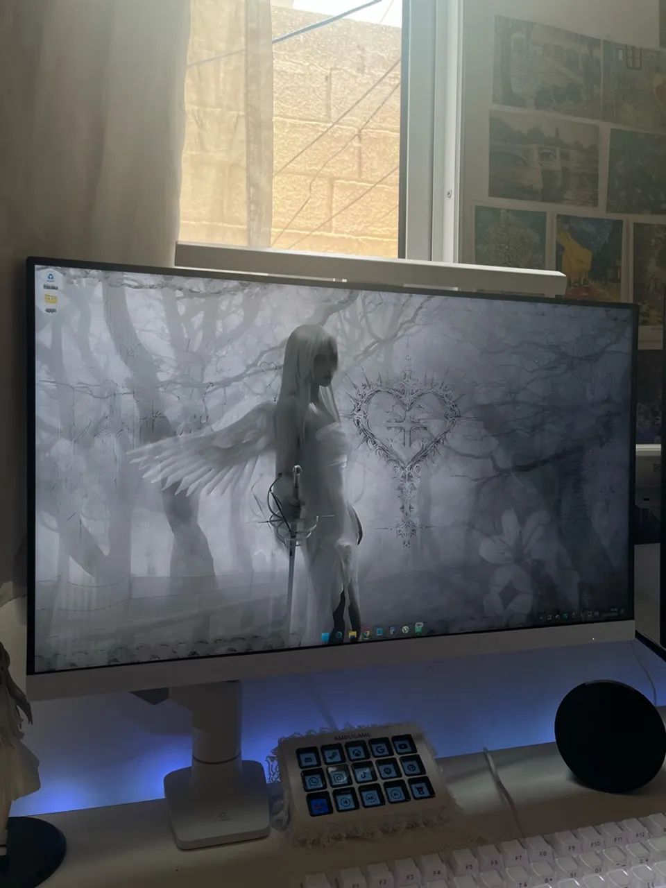 Monitor Gamer AOC 24 polegadas + braço articulado
