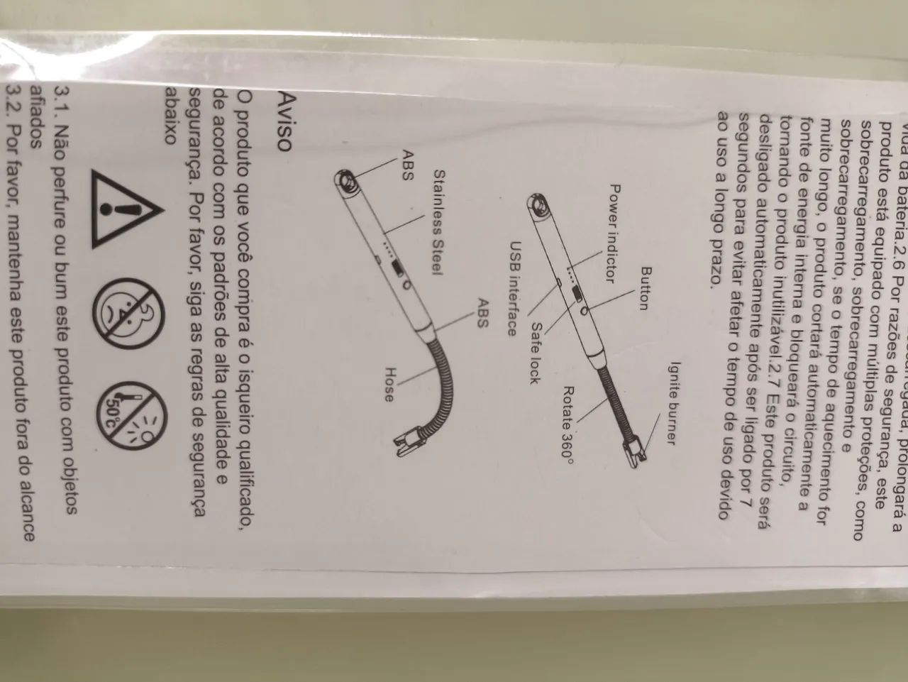Acendedor recarregável para fogão  - Foto 3