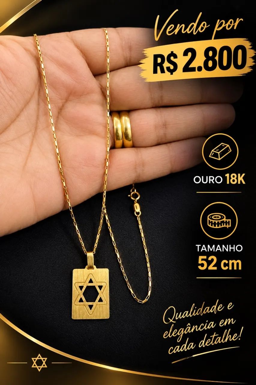 CORDÃO DE OURO 750/18k 52CM