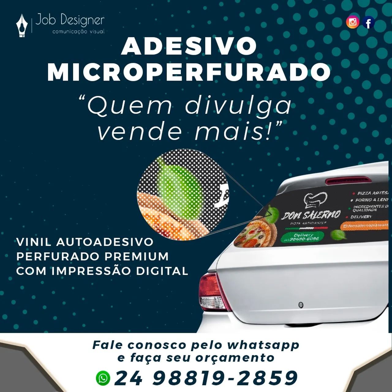 Adesivo microperfurado 