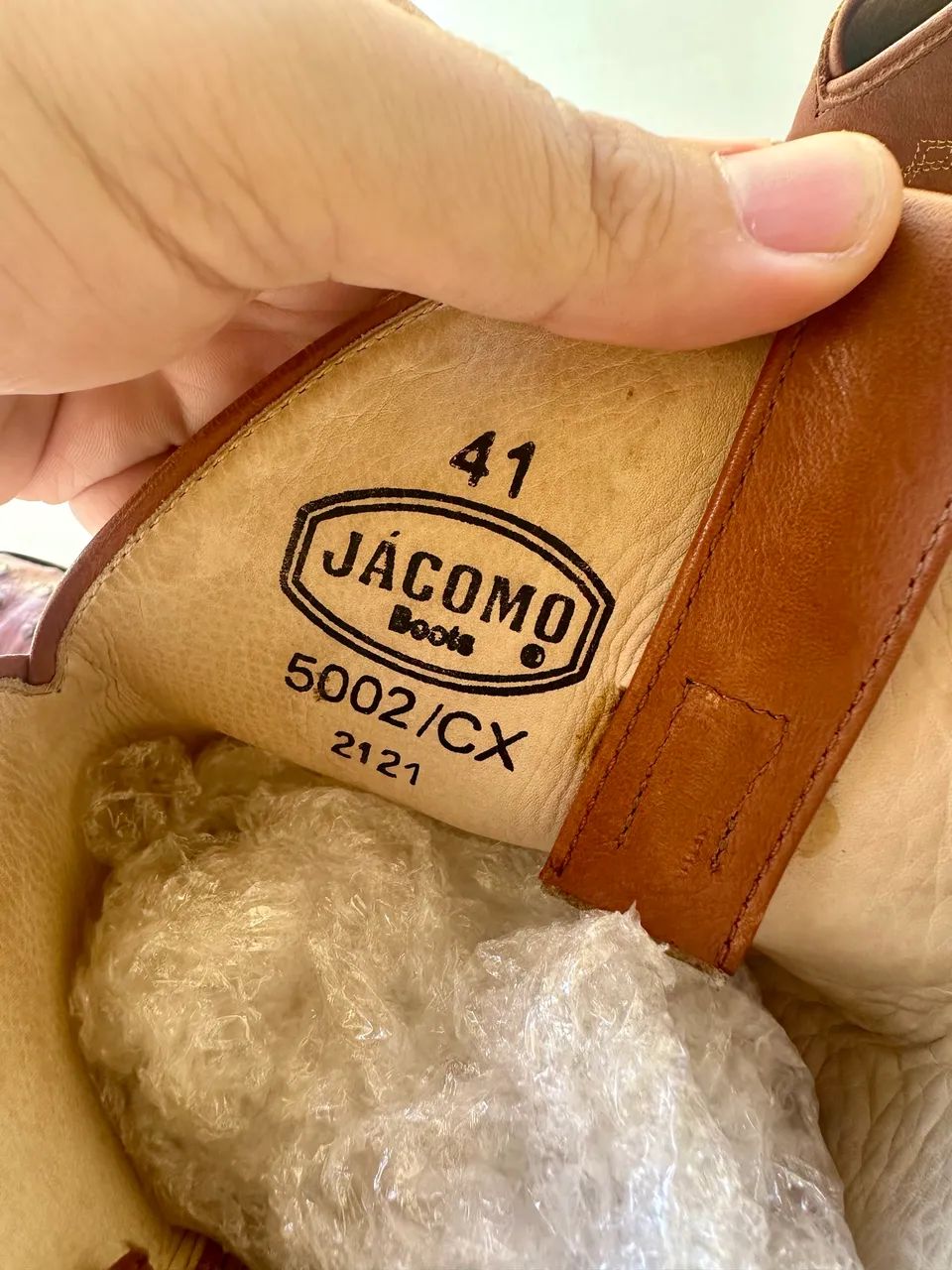 Bota Texana Jacomo Couro de avestruz legítimo  - Foto 5