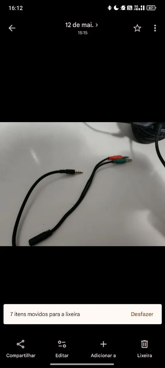 Headset HyperX CloudX Original - Funciona, com detalhes - Foto 3