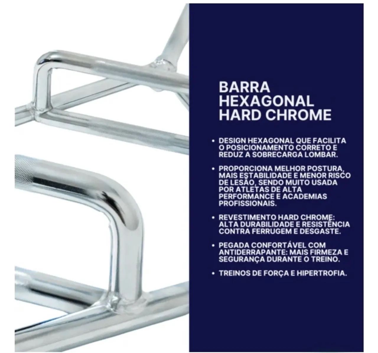 Barra hexagonal ponteiras tradicionais + presilhas  - Foto 3