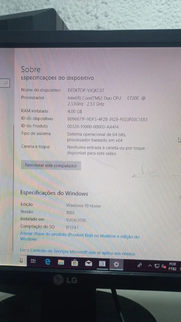 Computador Pc Hp Pavilion com Intel Core Duo E7200   4gb de RAM ddr2 hd 500gb Windows 10 - Foto 3