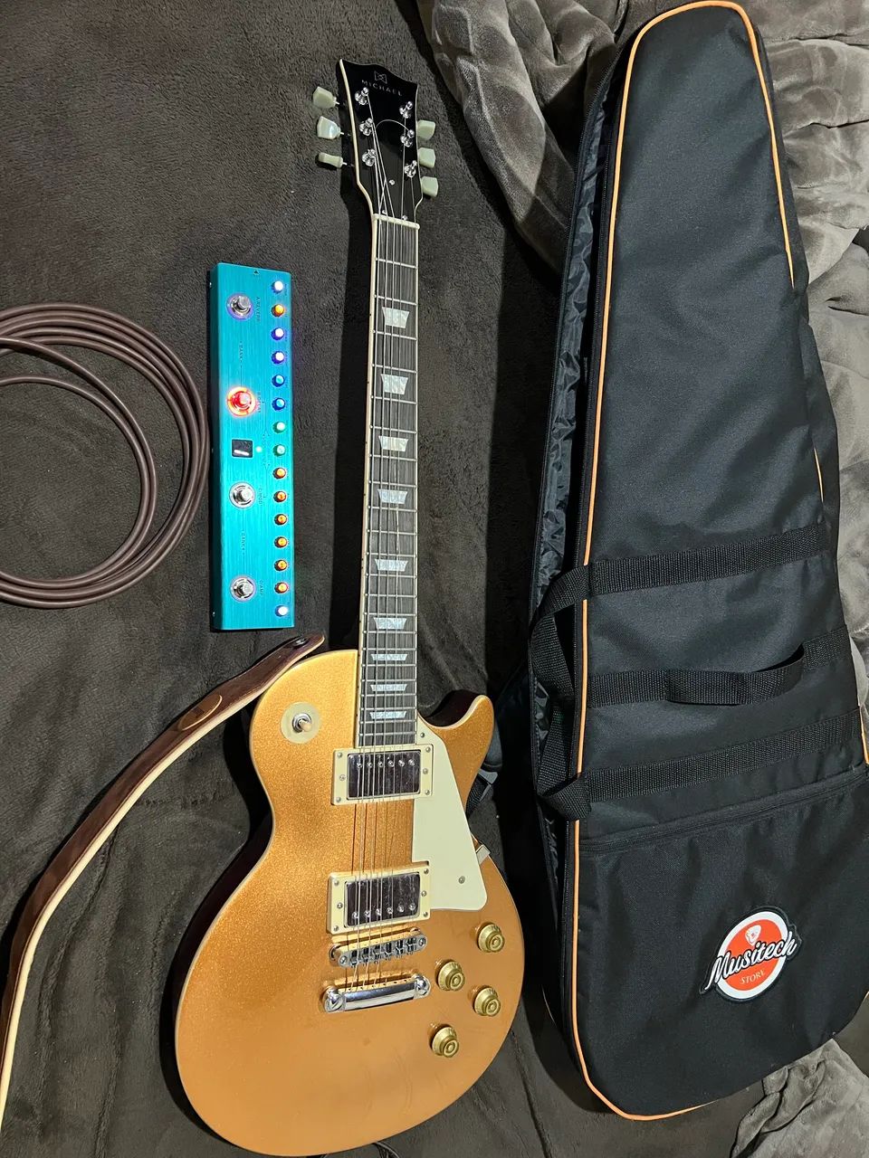 Guitarra impecável Les Paul Michael - Foto 5