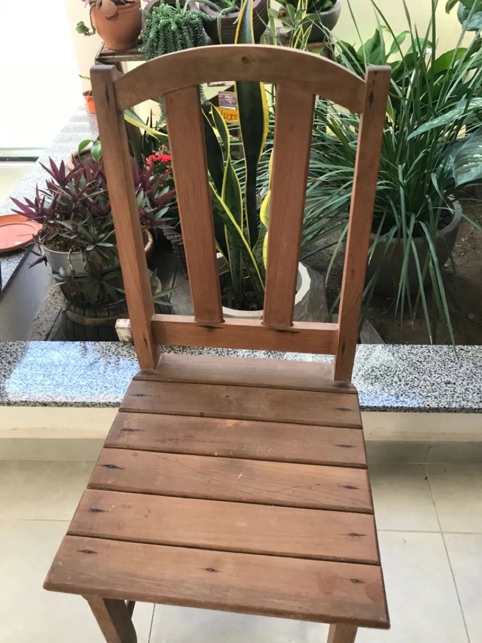 6 Cadeiras de Madeira de Lei - Foto 4