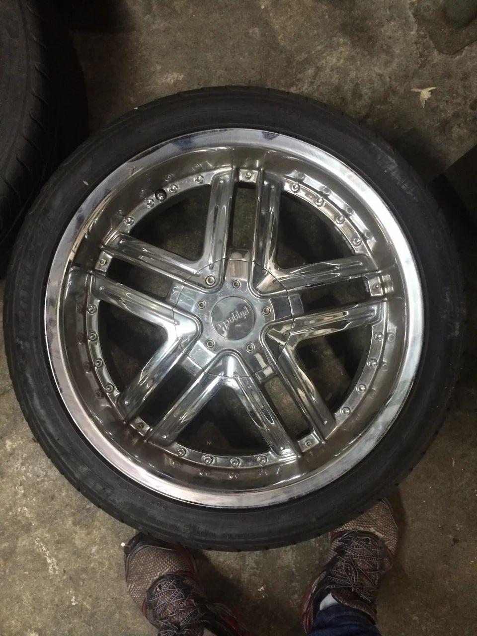 Roda cromada aro 18 - Foto 2