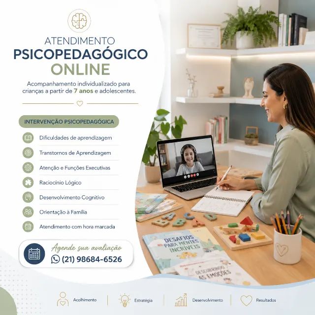 Atendimento ONLINE Psicopedagógico