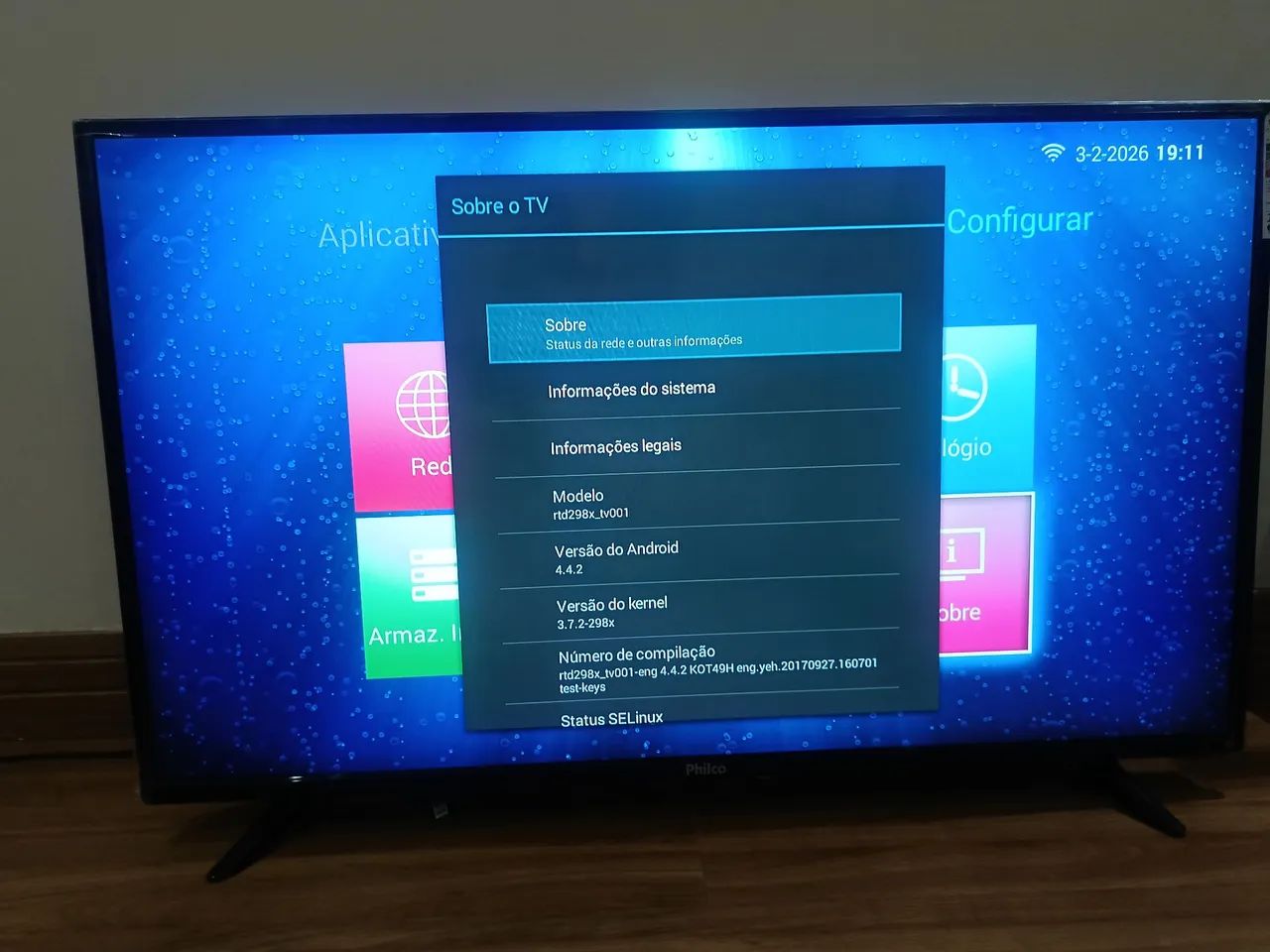 TV 43 POL PHILCO LED ENTREGO AC CARTÃO  - Foto 2