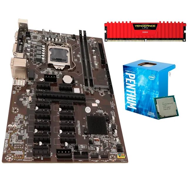 Placa-mãe B250 Mineração Criptomoedas B250 Btc 1151 Completa