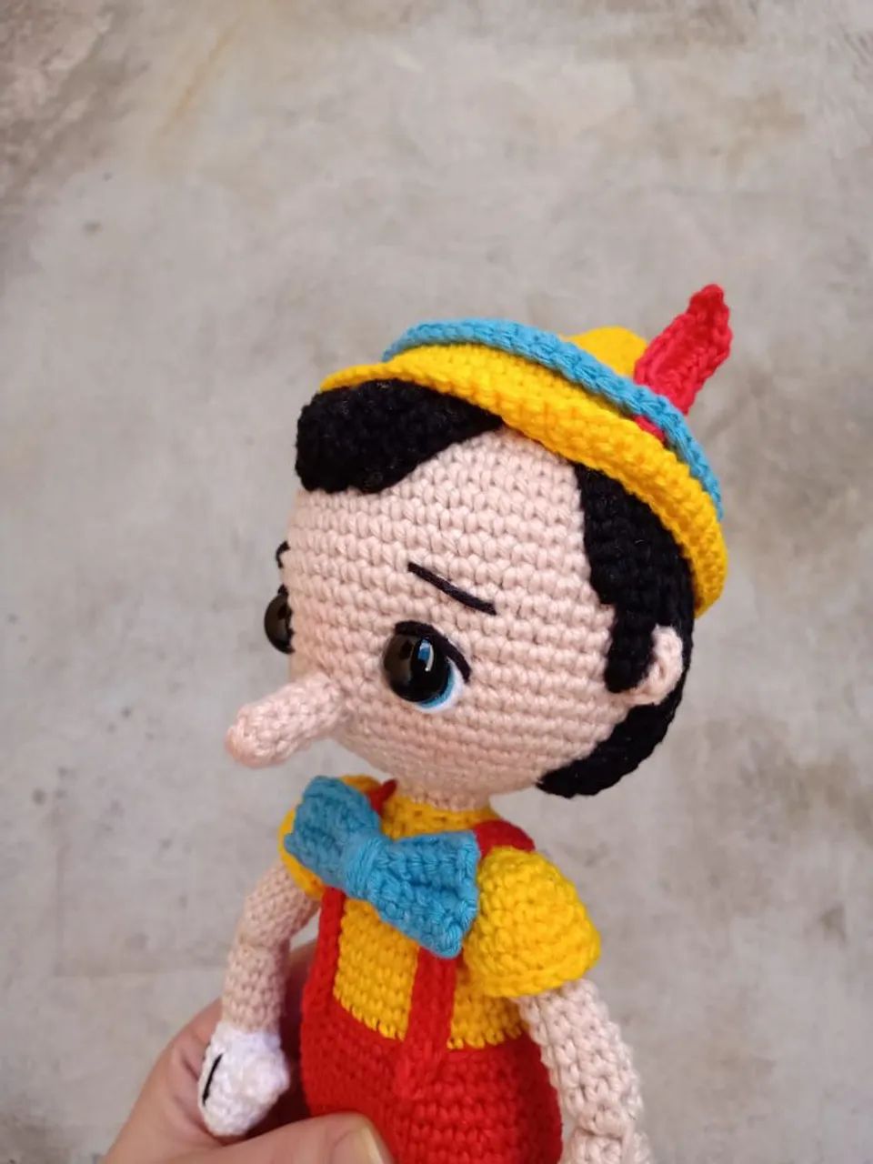 Pinóquio de Crochê 