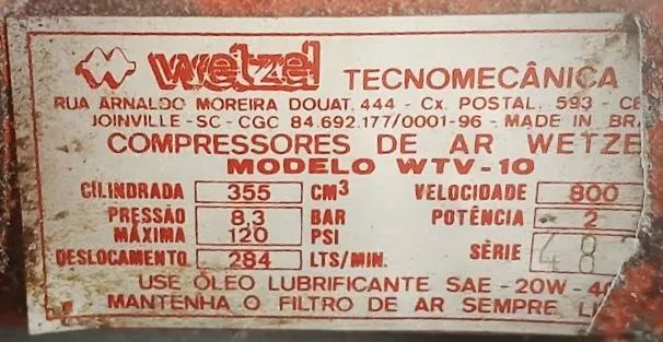 Compressor Wetzel 200 litros  - Foto 4