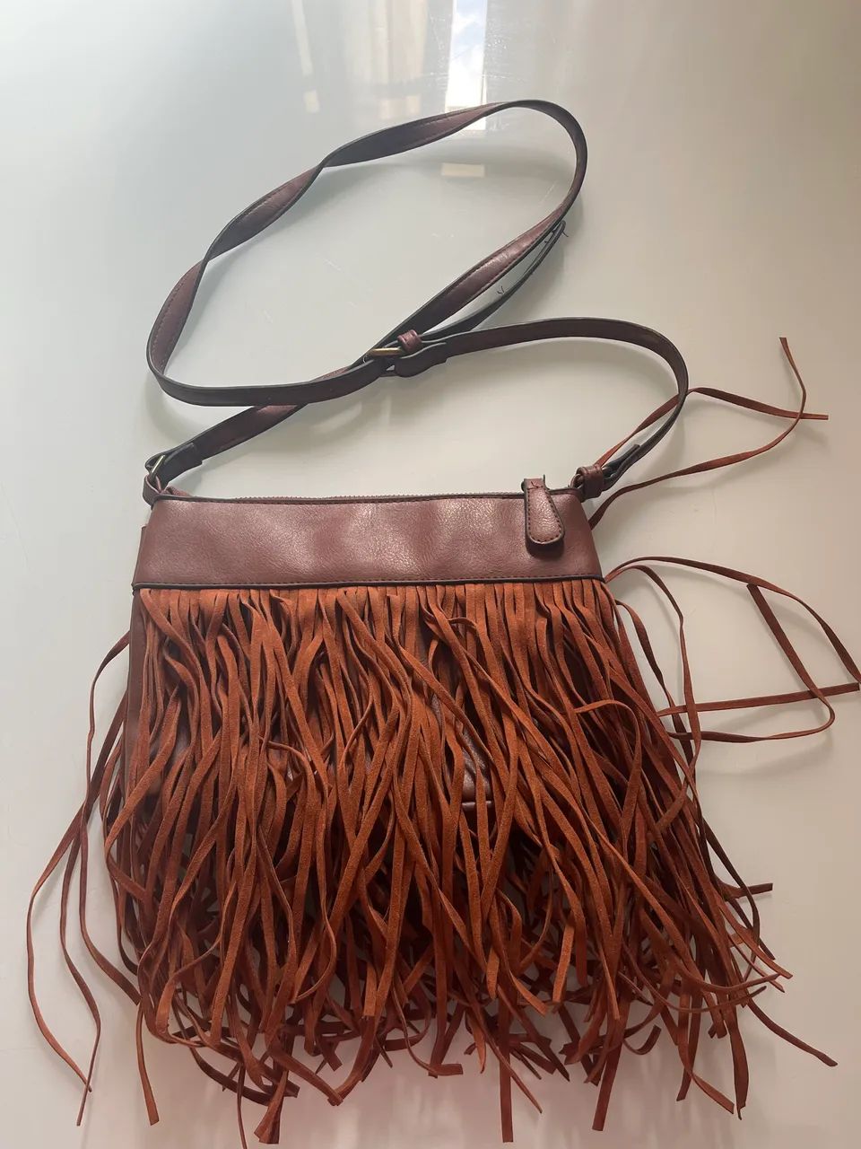Bolsa tira colo de franja  - Foto 2