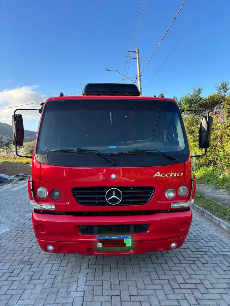 Caminhão Accelo 915 vermelha - Foto 2