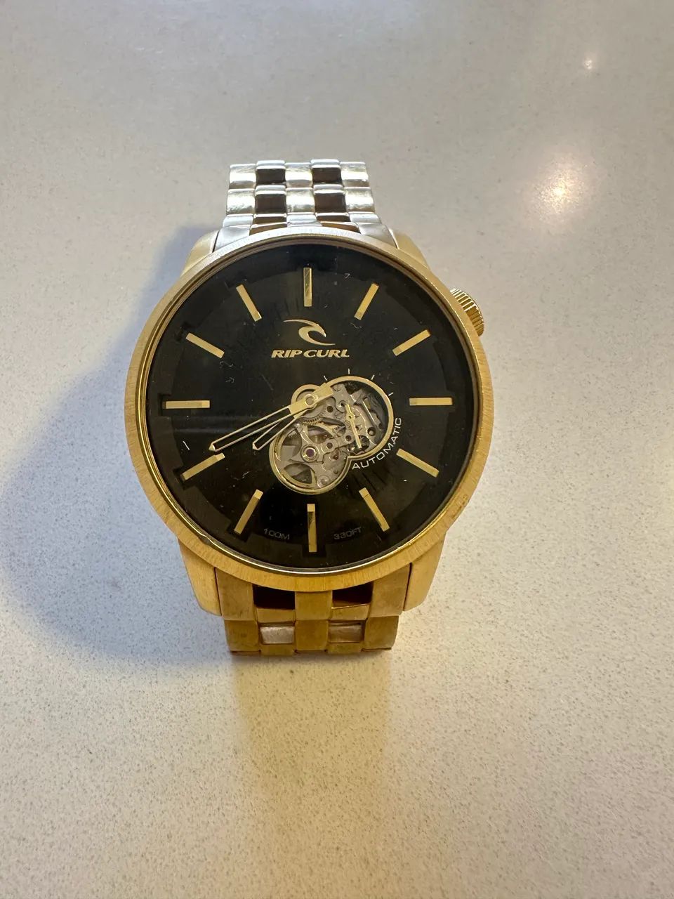 Relógio rip curl dourado automático 
