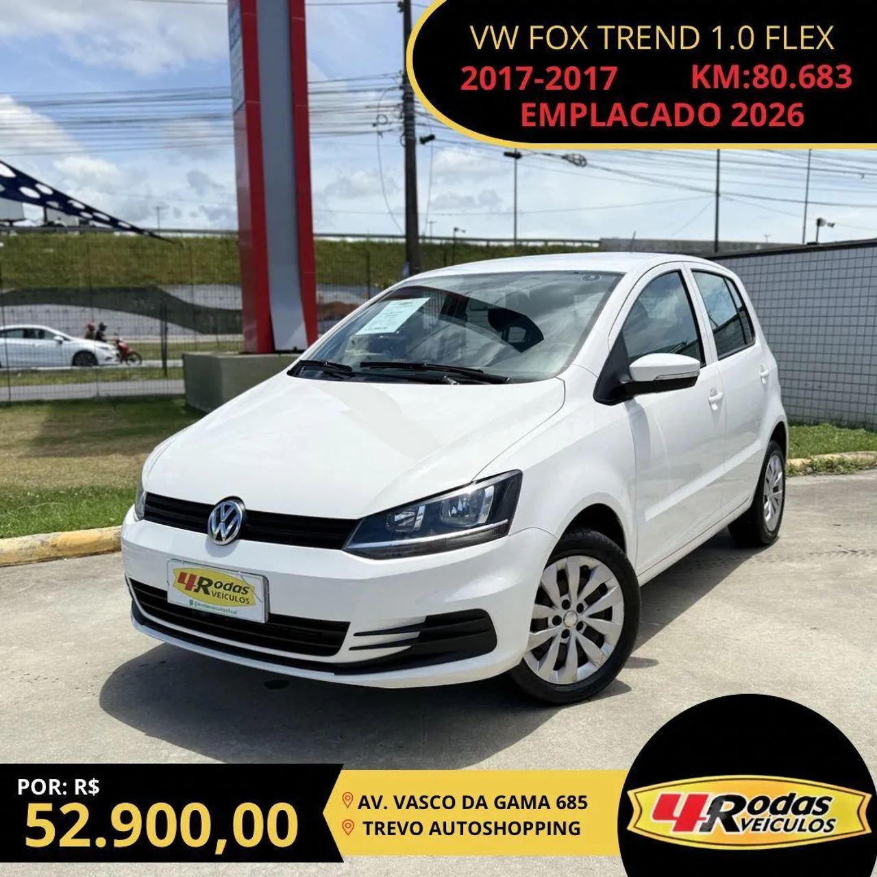 Volkswagen Fox Fox Trendline 1.0 Flex 12V 5p 2017