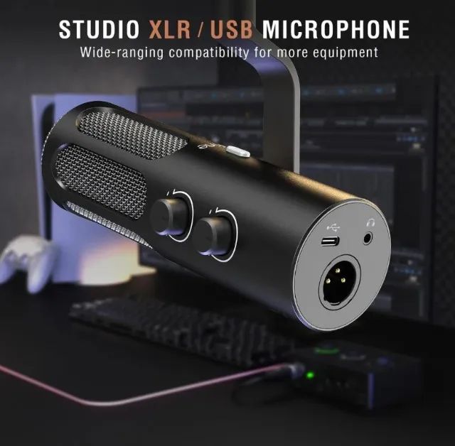 Microfone gamer da marca Fifine, modelo Tank 3 - NOVO. - Foto 6