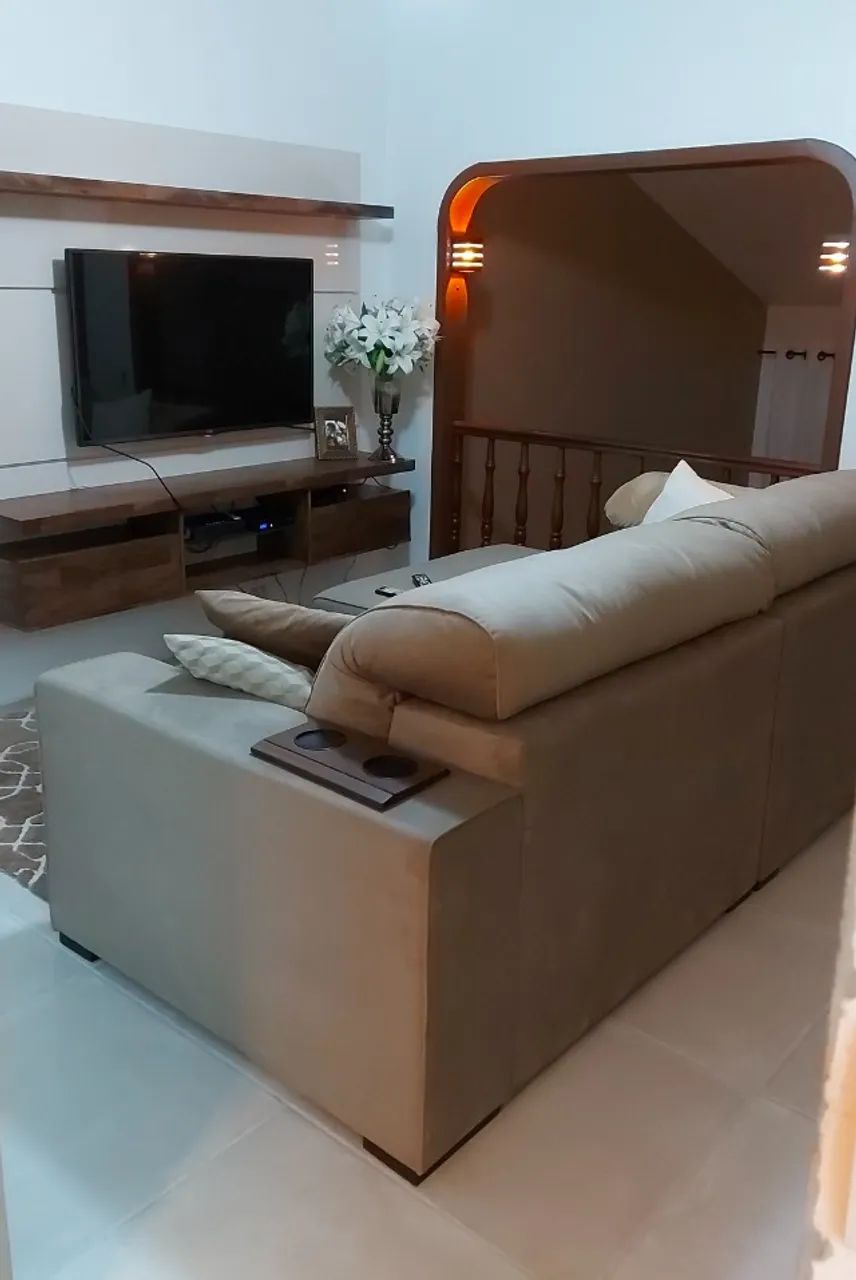 Sofá retrátil em suede com 2,50m - Foto 3
