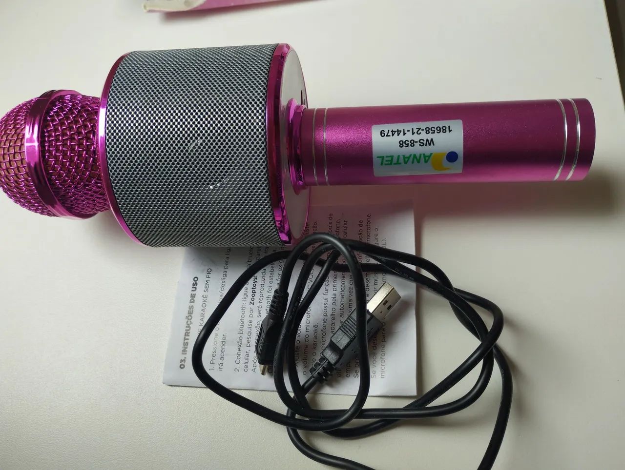 Microfone karaokê  - Foto 2