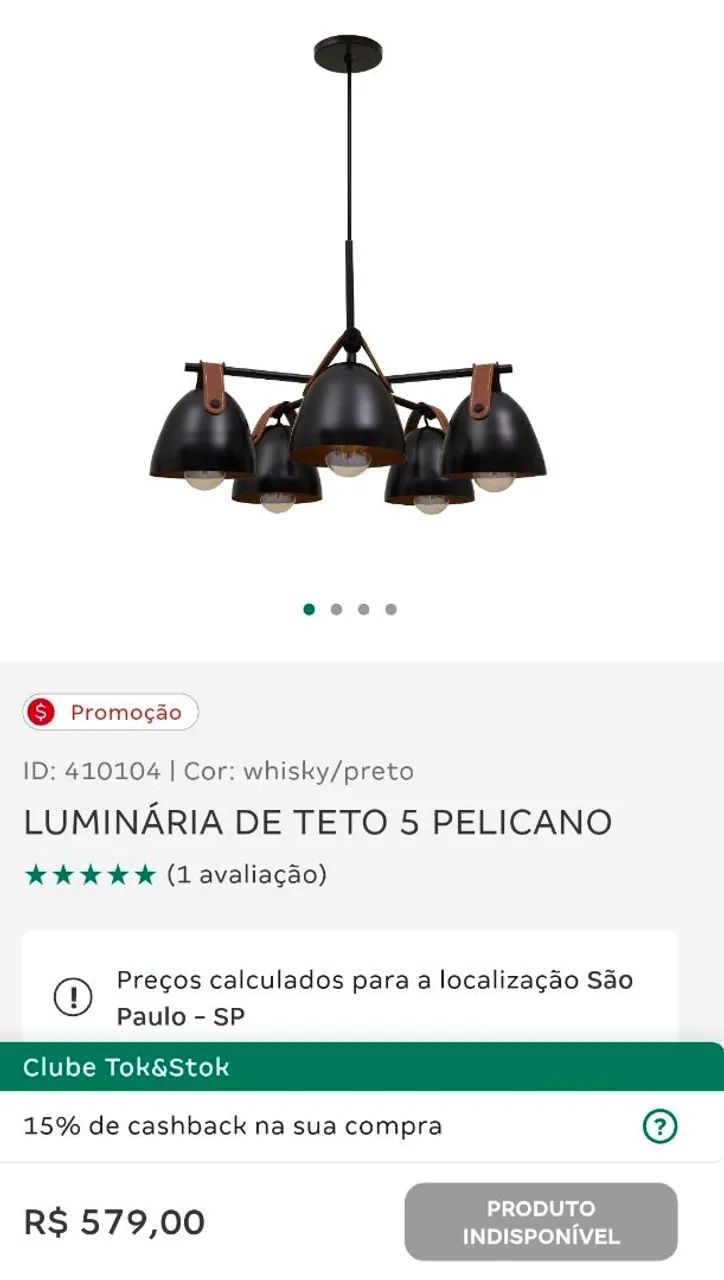 LUMINÁRIA DE TETO 5 PELICANO - Foto 2