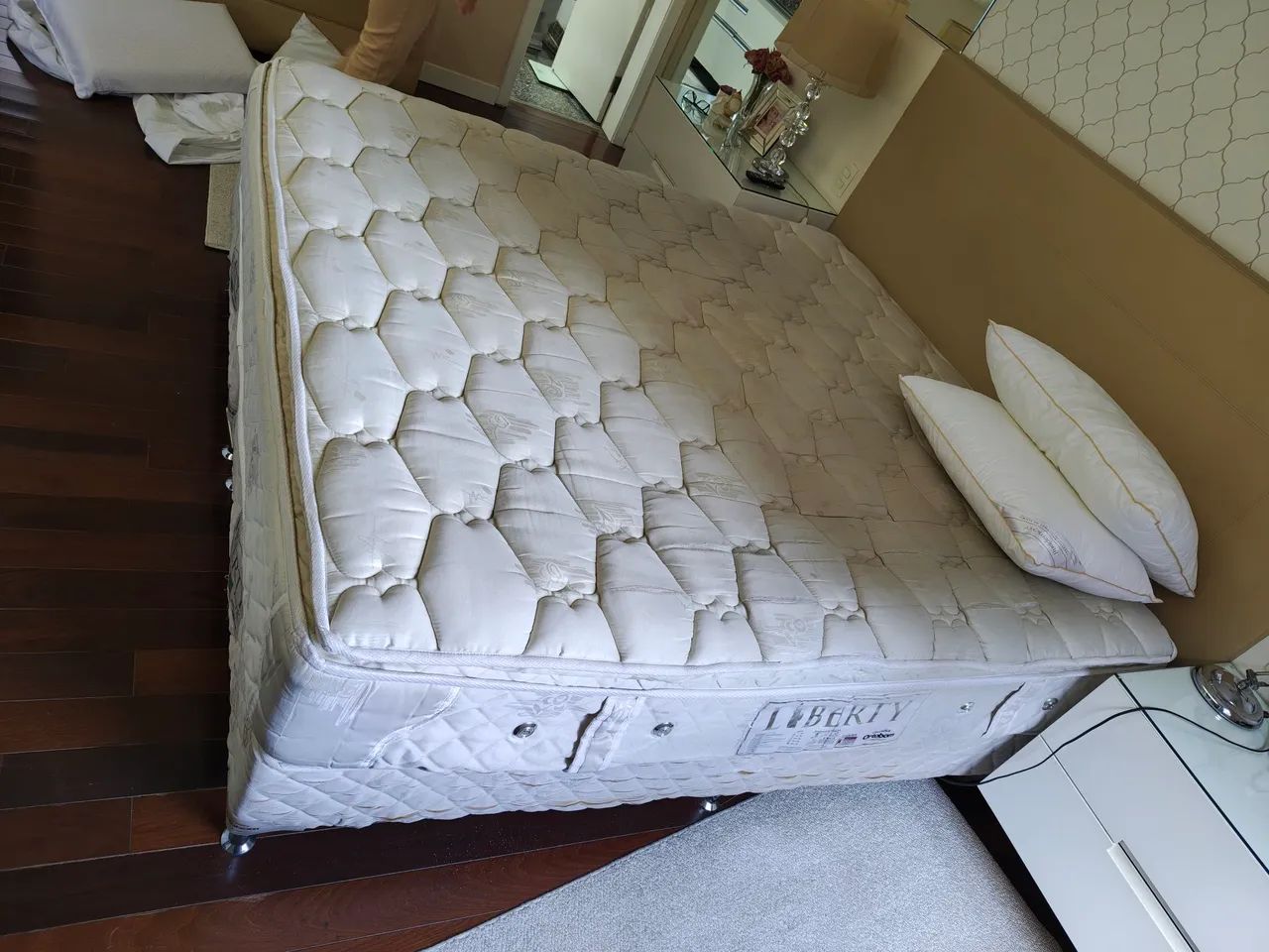 Cama  + colchão King ortobom  - Foto 2