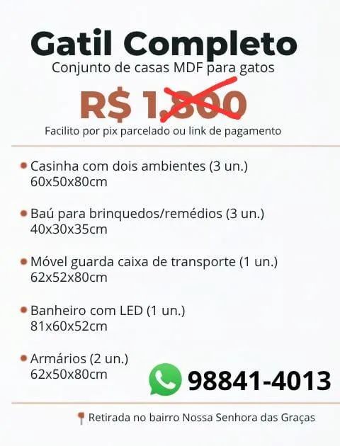 Conjunto de casas para gato  - Foto 2