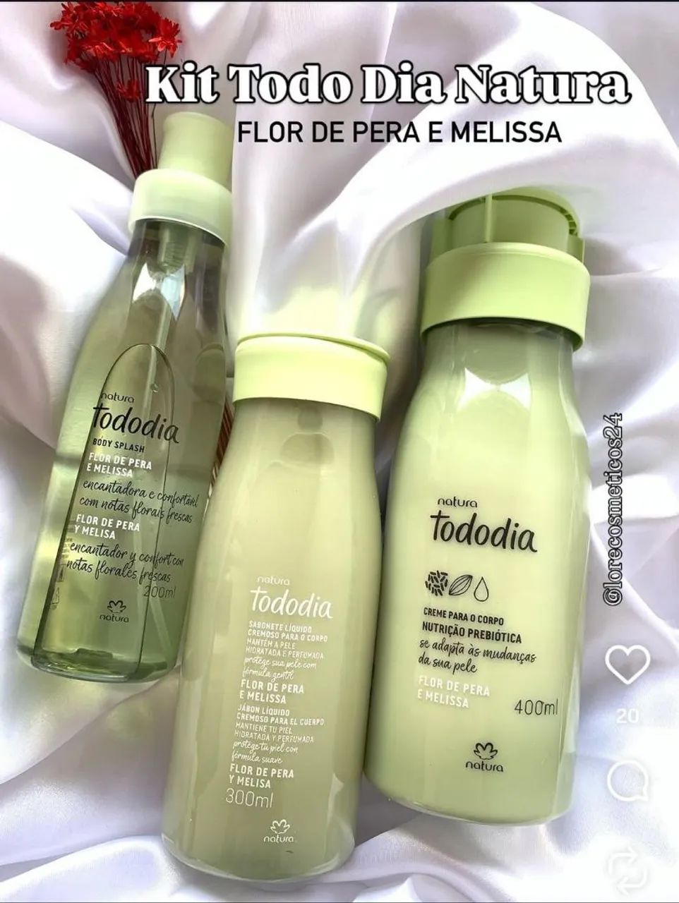 Kit Natura Flôr de Pêra e Melissa