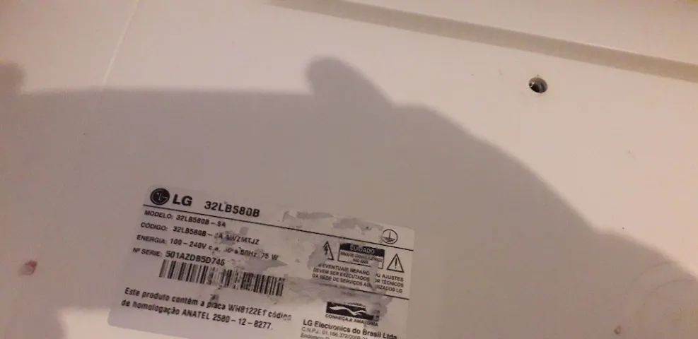 Smarttv 32 LG DEFEITO NO LED SÓ TROCAR