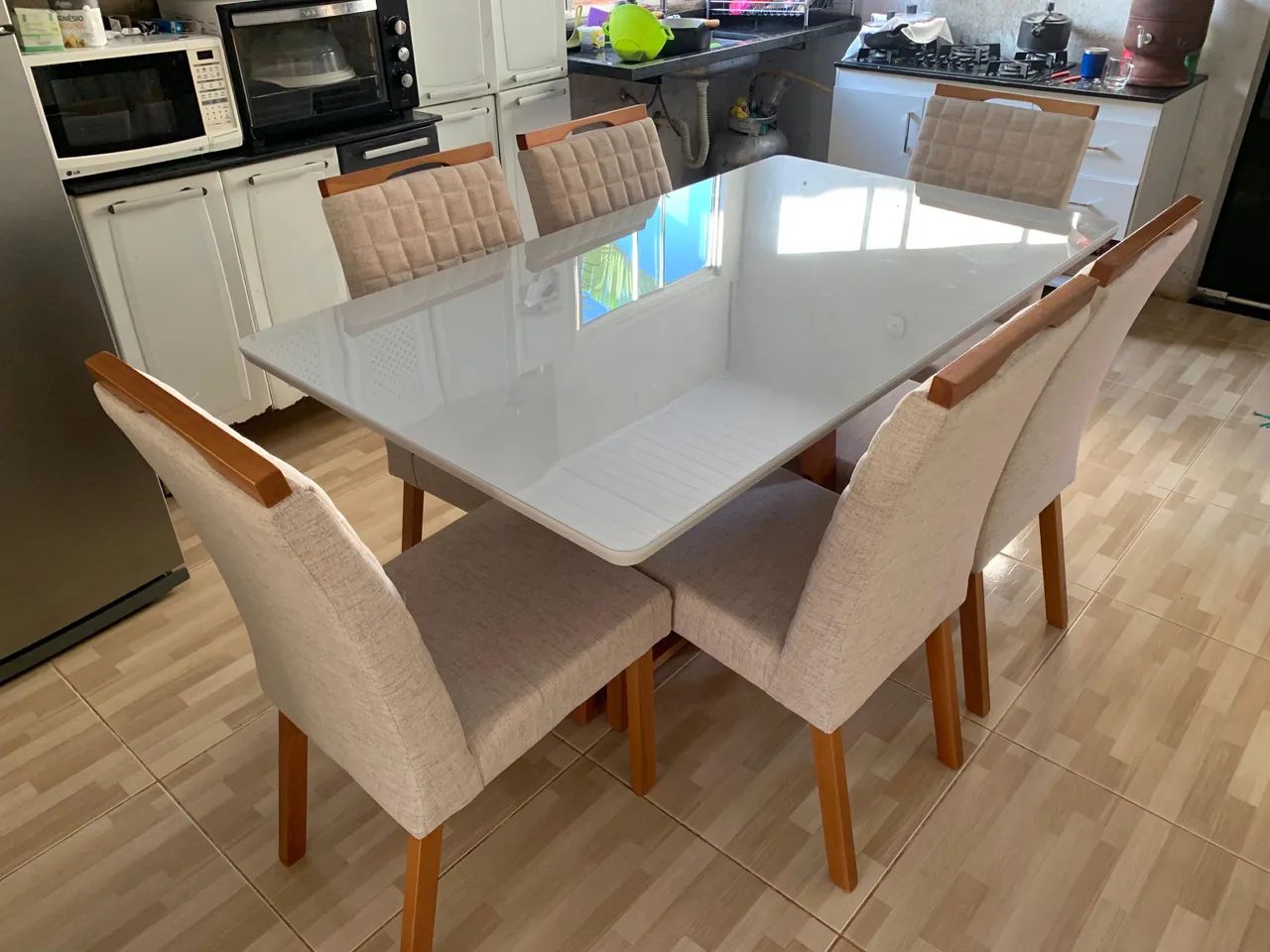 Mesa completa madeira 
