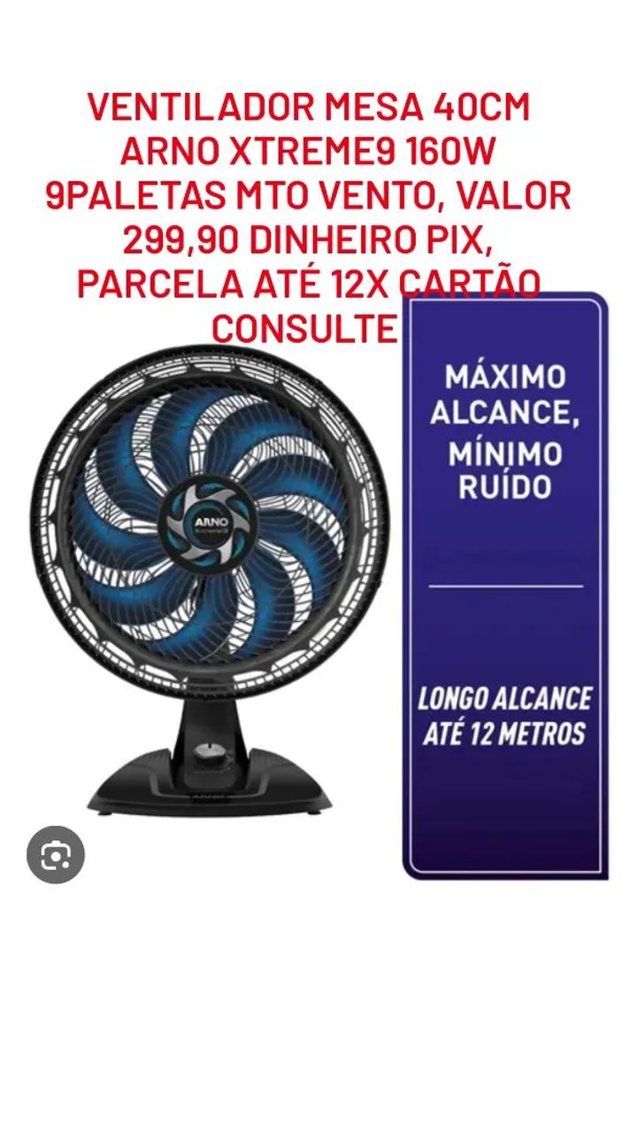 VENTILADOR MESA 40CM ARNO XTREME9 