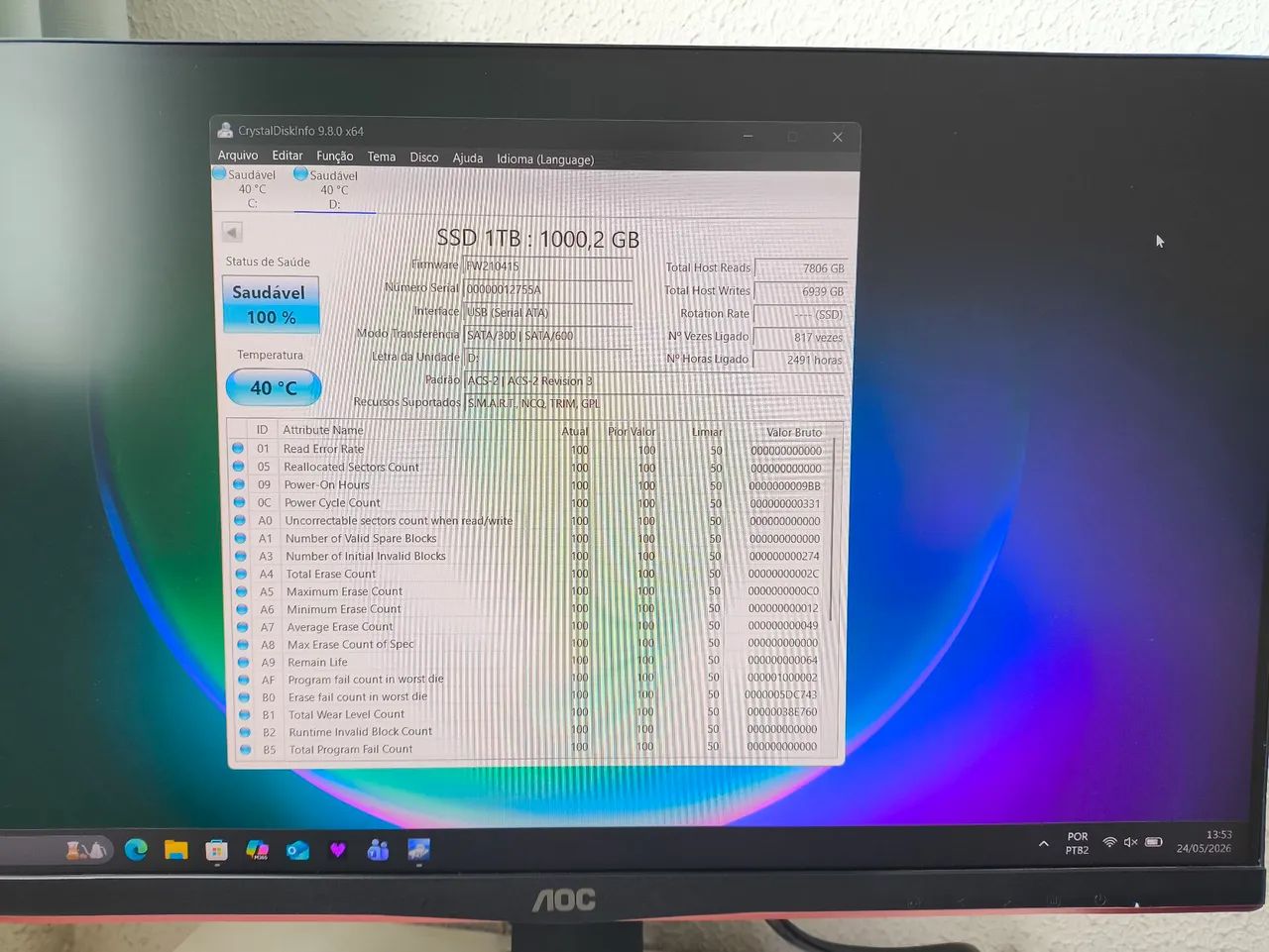 SSD / HD Externo 1TB - Foto 4