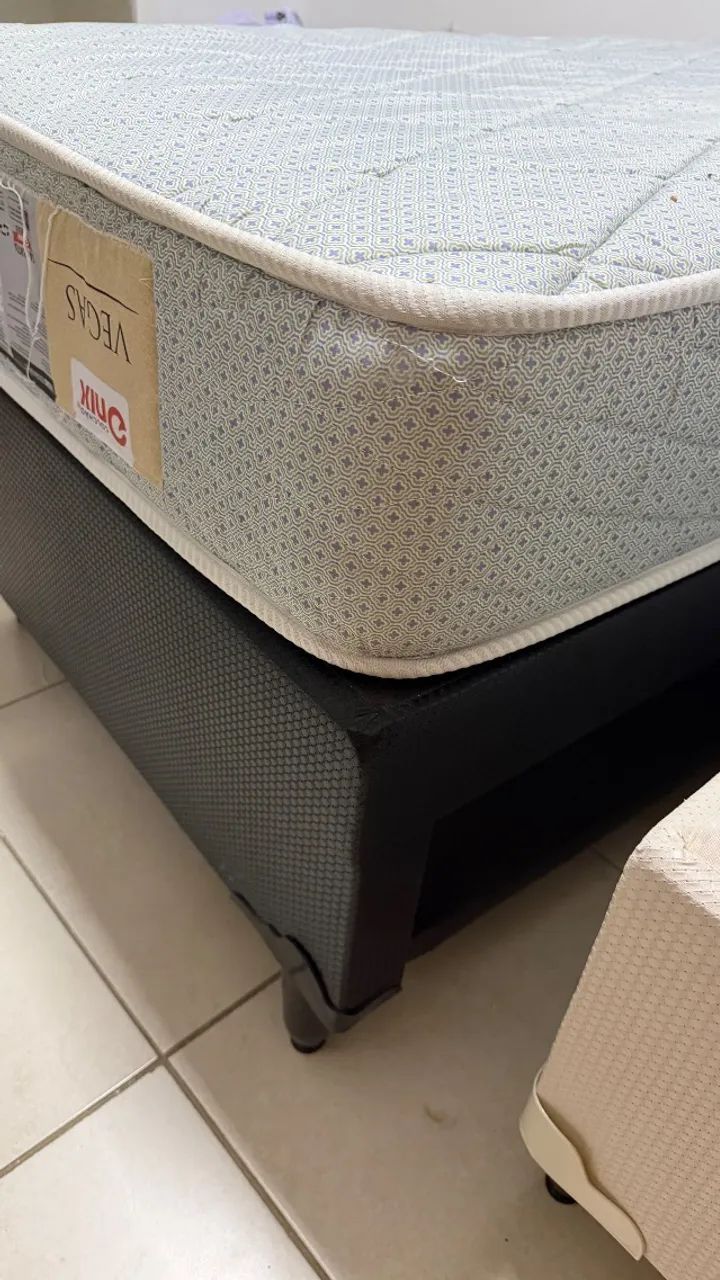 Cama box com auxiliar e colchão Vegas Onix  - Foto 5