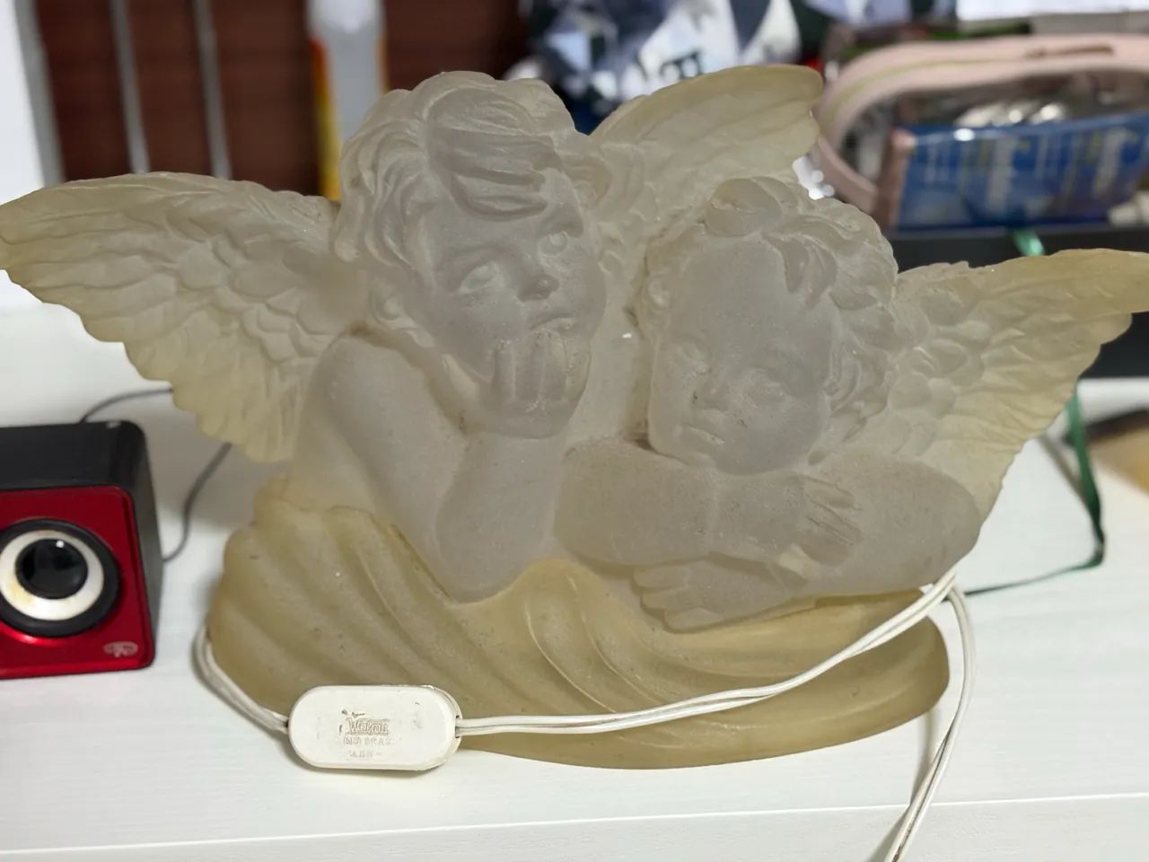 Luminária de vidro em formato de anjo - Foto 2