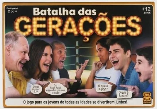 Batalha das Gerações - Jogo de tabuleiro - Completo