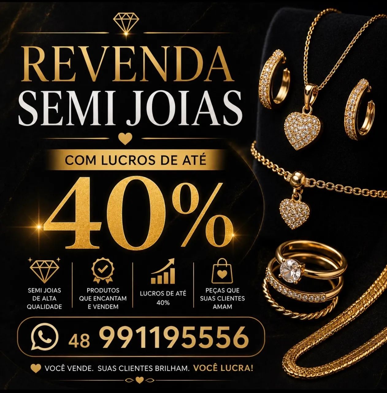 Revenda semi joias sem investimento 