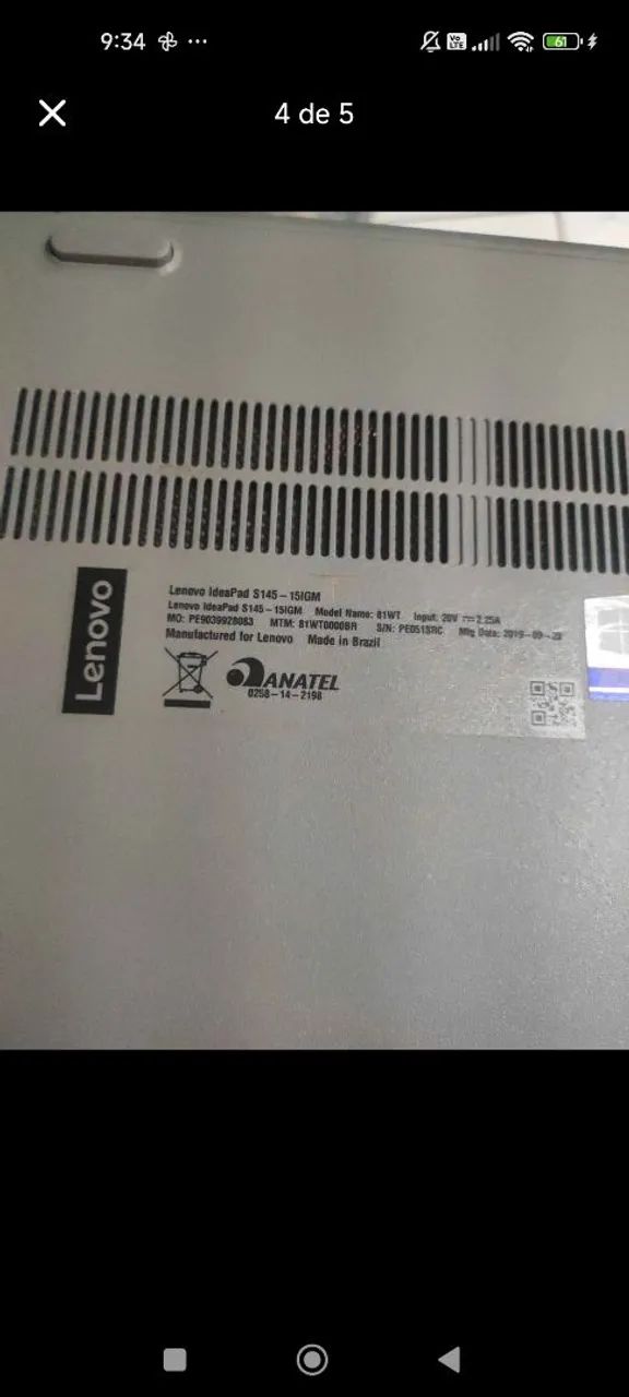 Notebook lenovo - Foto 3