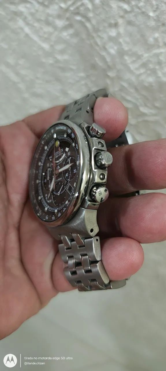 Relógio Citizen ecodrive 9 ponteiros Full Titanium tudo ok  - Foto 3