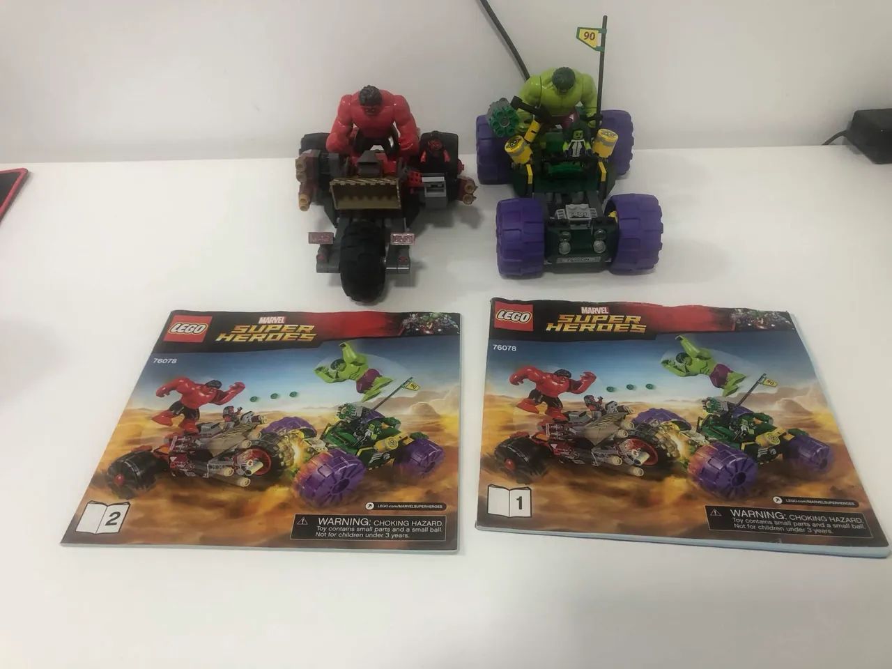 ペコ RARO!! Lego Hulk Hulk Vermelho 76078 Marvel Super Heroes