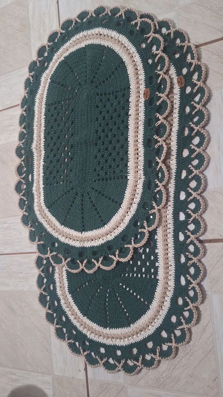 Kit tapete de crochê 