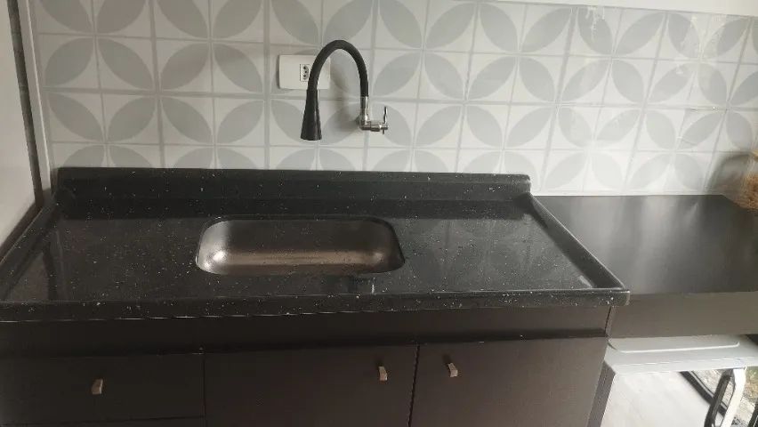 PIA DE COZINHA - Granito sintético com cuba inox + Balcão  - Foto 2
