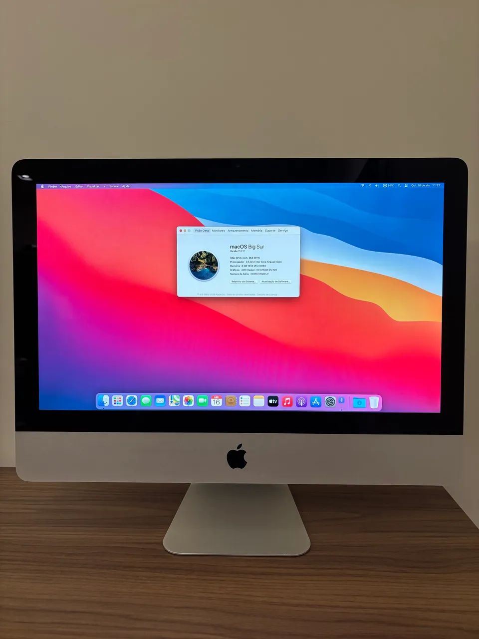 iMac 21,5 polegadas | i5 2,5Ghz | 8gb de ram | 120 gb de SSD | 1Tb