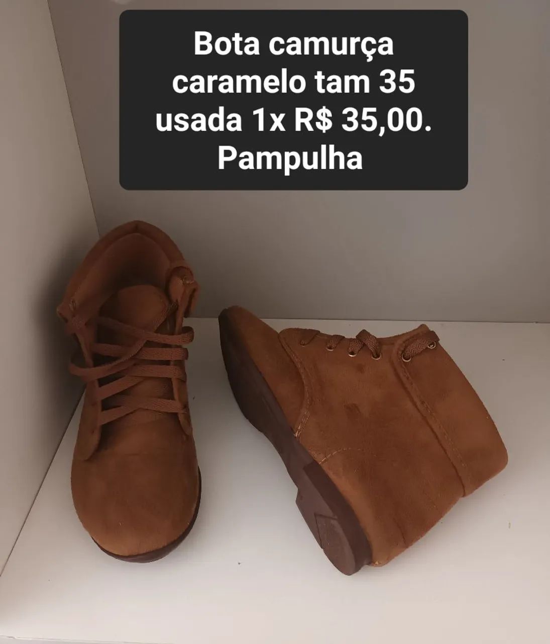 Sapatilha couro preto 33/34 - Foto 2