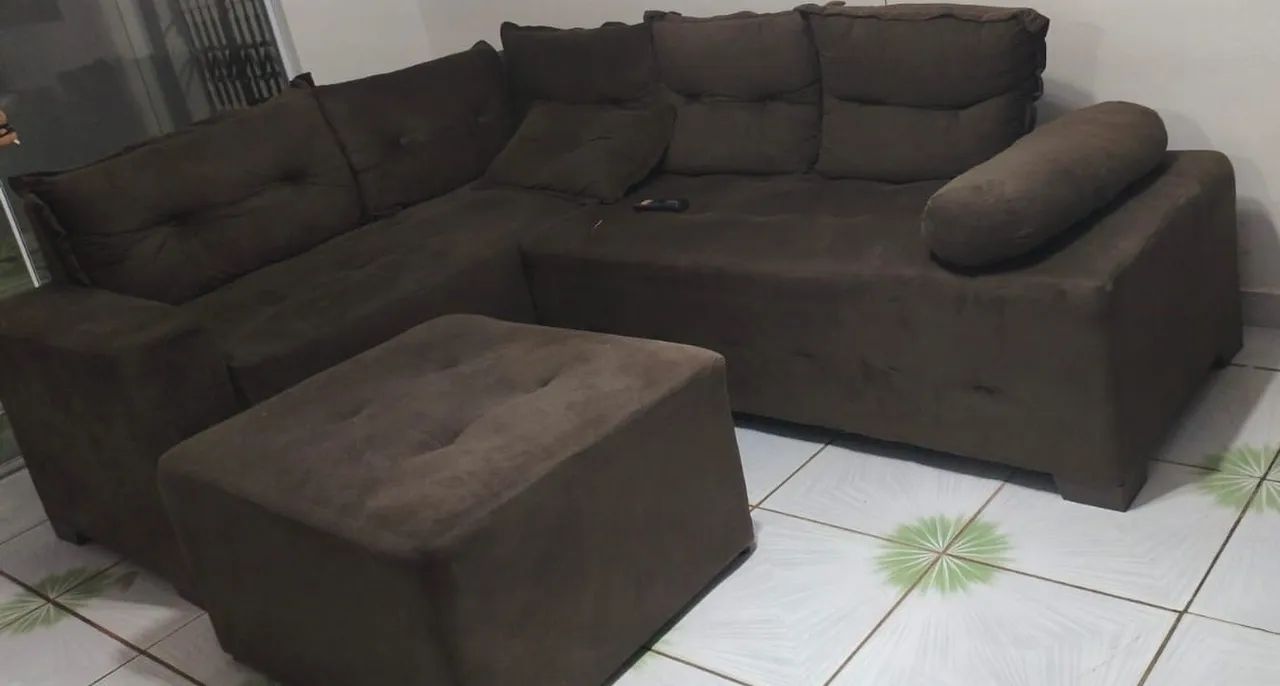Sofá e puff 