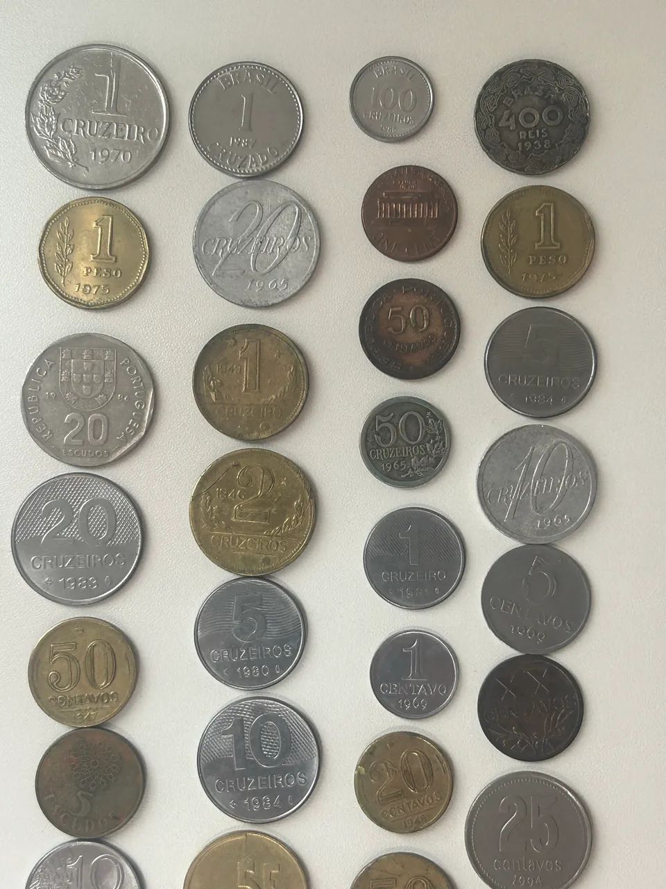 Coleção variada de 30 moedas antigas lote 2 - Foto 2