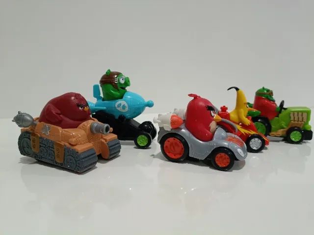 Kit 5 carrinhos Angry Birds 2 - Foto 2